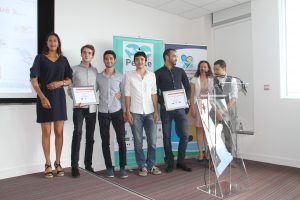 Créa Campus 2017 Prix services et commerces (ex-aequos) Hexapode et Pick N'Eat